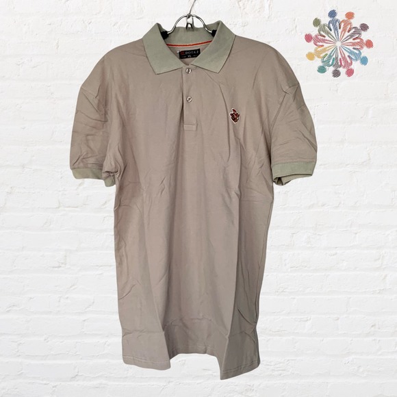 DOTA 2 Dolfrat & Roshinante Men's Polo Shirt In Tan Size XL - Picture 2 of 8